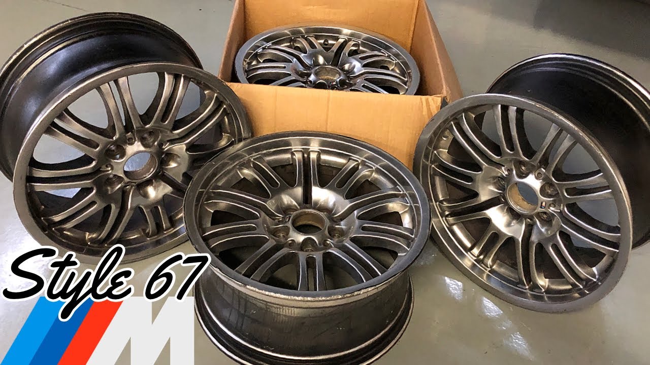 BMW Style 67 rim restoration curb rash repair powder coating wheels