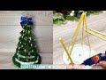 DIY Mini Christmas Tree 🎄 | Sushi Sticks Craft with Lights &amp; Ornaments