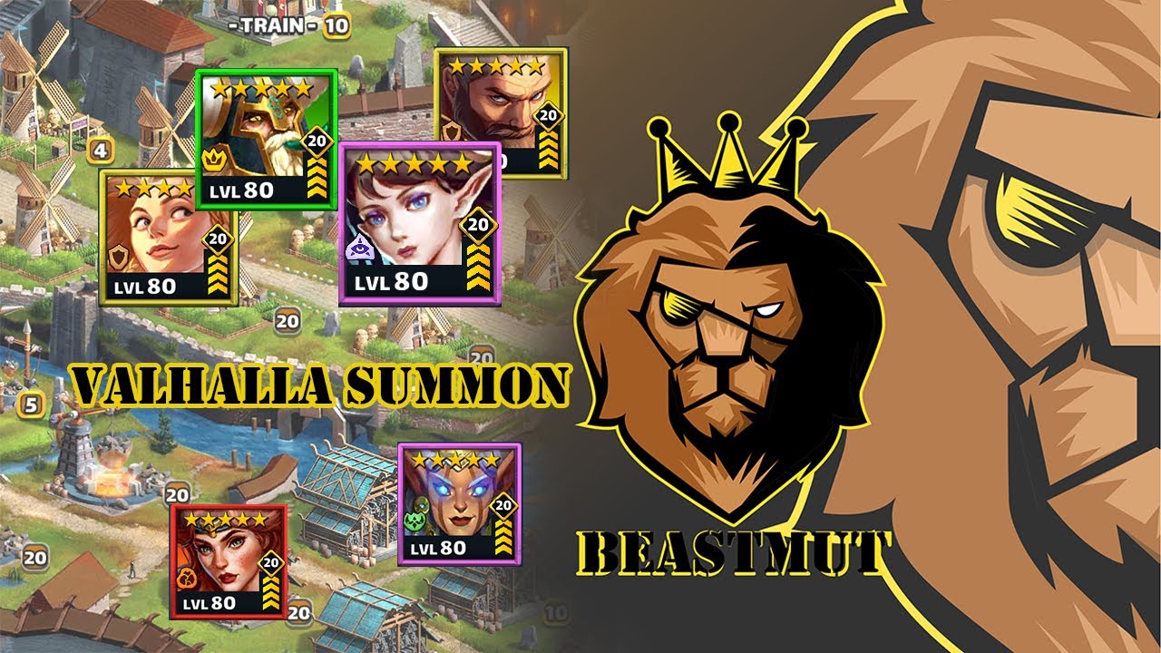 Empires and Puzzles Valhalla summon YouTube