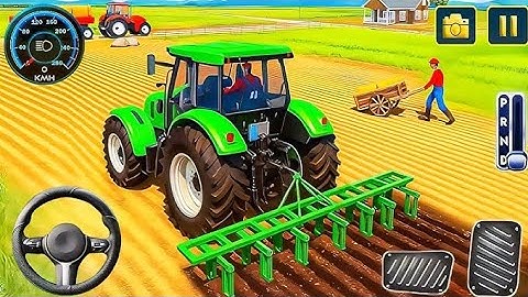 Real Farm Tractor Simulator 2025 - Modern Tractor Driving Game - Android Gameplay