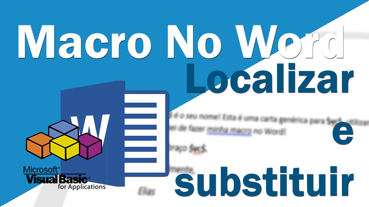 Word Macro / VBA - Localizar e substituir palavras com uma Macro