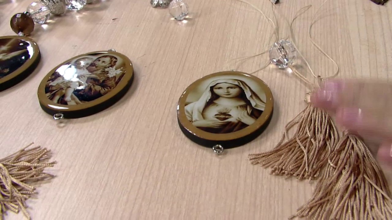 Escapulário de porta por Del Carmen - 27/03/2017 - Mulher.com P1