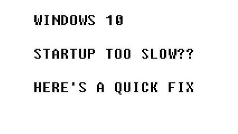 How To Fix (Quick & Easy): WINDOWS 10 very Slow Startup #Windows10 #laptop #pc #HOWTO