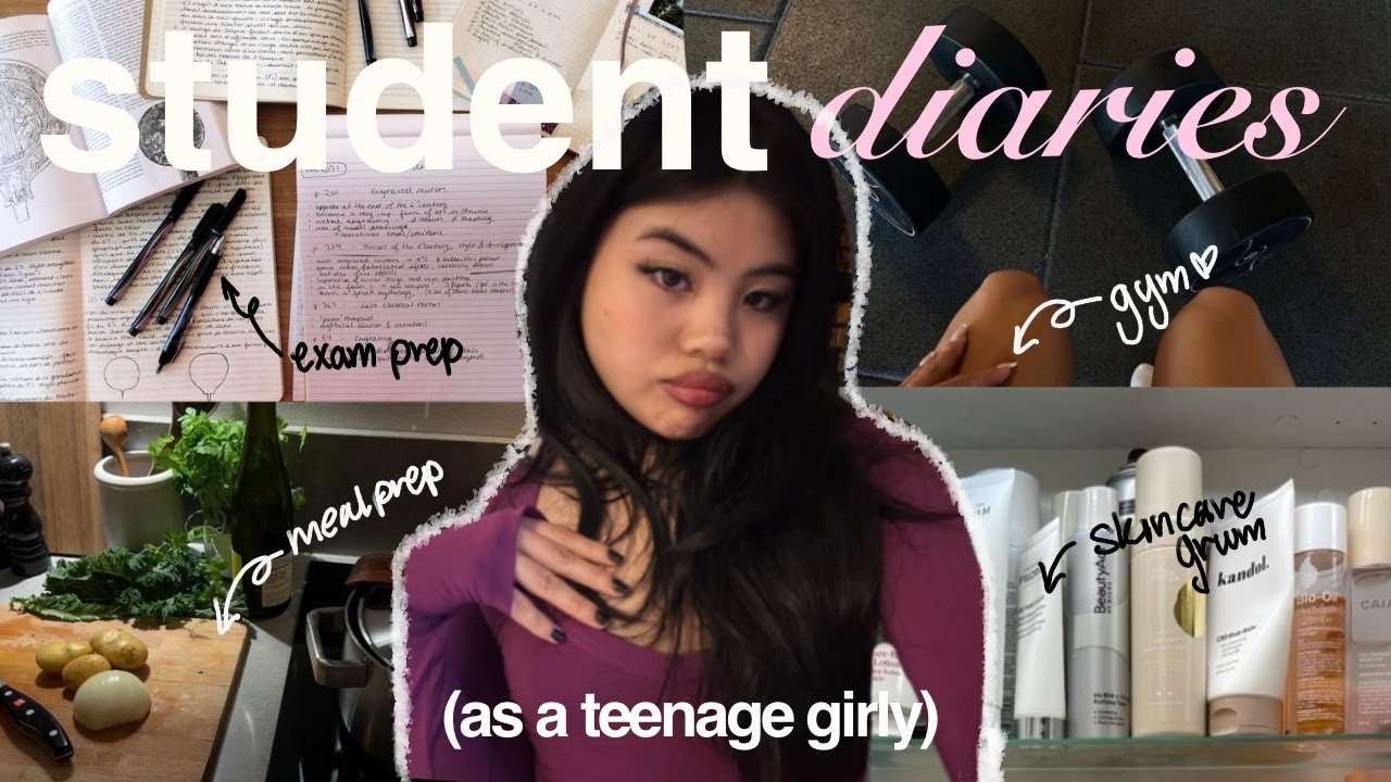 REALISTIC DAY IN MY LIFE (AS A UNI STUDENT DURING EXAM WEEK) 📓🫧🧖🏻‍♀️ ...