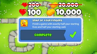 The Snap Of Your Fingers Achievement In BTD6!