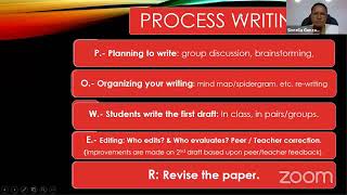 Seventh Webinar  'Didactic Strategies to develop A1, A2 and B1 Writing Skills'