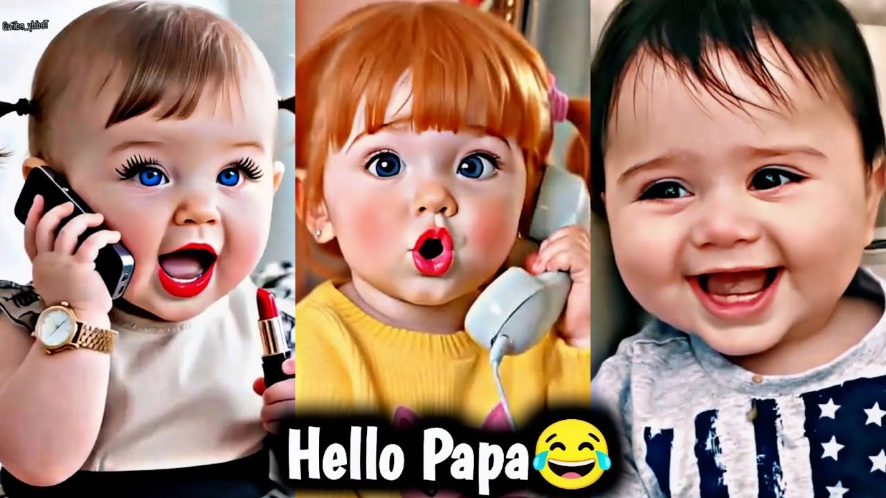 Unbelievably Cute Baby Laugh 😂 | Baby Says Hello Papa 😍 | Trending Baby Video 2025