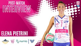 Elena Pietrini Post Match Interview Vs Wash4Green Monviso Volley