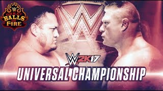 Brock Lesnar vs Samoa Joe | Universal Title | Great Balls of Fire 2017