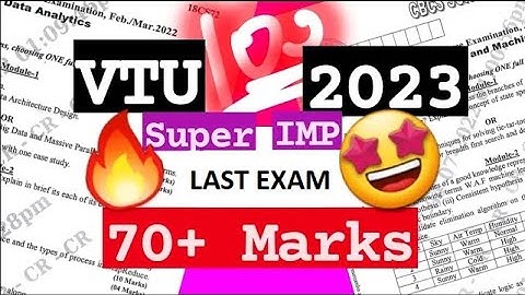 OPEN ELECTIVES || LAST EXAM 🥳🎉 70+ marks Best Video💯SUPER TRICKS🤩🎯🔥🔥🔥 7SEM CSE ISE #vtu #2023
