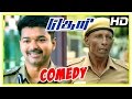 Theri movie  full comedy scene  samantha  amy jackson  rajendran  baby nainika  raadhika