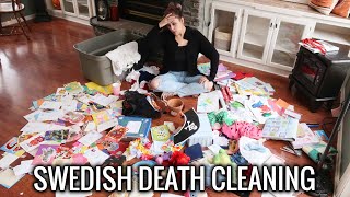 SWEDISH DEATH CLEANING, Decluttering Sentimental Items! Death Cleaning My Hardest Items! This Works!