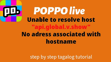Unable to resolve host "api.global.v.show"No adress associated with hostname / POPPO LIVE problem?