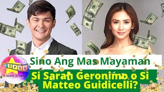 Sino ang Mas Mayaman? Si Sarah Geronimo o Si Matteo Guidicelli?