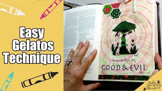 Simple Gelatos Technique for Bible Journaling