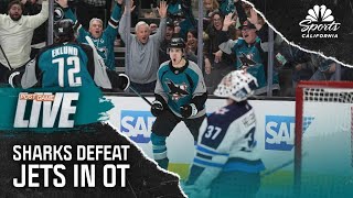 Will Smith's game-tying goal provides spark for Sharks in overtime win vs. Jets | NBC Sports CA