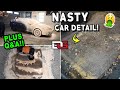 Deep Cleaning a FROZEN Chevy Cobalt! + Q&A! | Seats Out Detail and Full Car Detailing Q&A