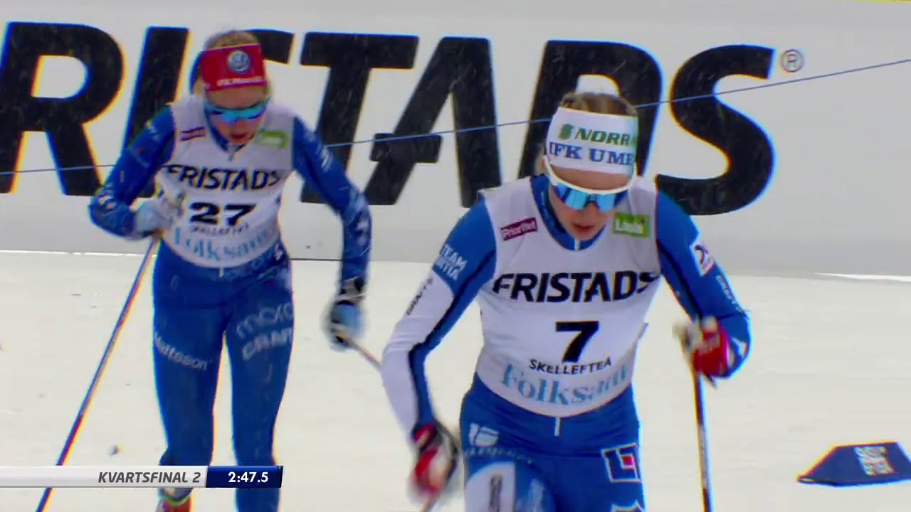 Längdskidor SM 2018  Sprint final dam och herr Skellefteå