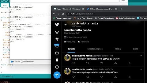 Twitter update using ESP 32 || IoT Project with Twitter|| Social Media using Arduino -ESP 32||