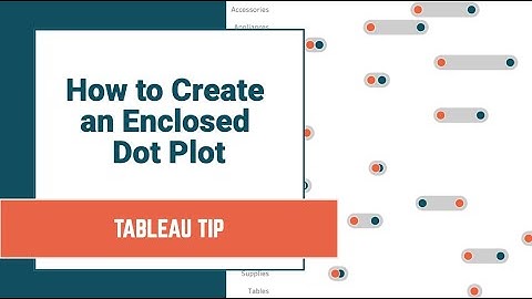 Tableau Charts : Enclosed Dot Plot