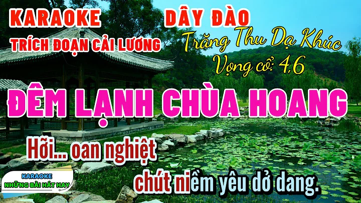 Karaoke Trích đoạn ĐÊM LẠNH CHÙA HOANG | Dây Đào | Trăng Thu Dạ Khúc, vc 4,6
