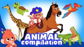 Learn Animals for Kids | Animal videos Compilation for Children | Club Baboo