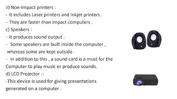 CLASS 6 - CHAPTER 1 - Computer Peripherals - PART 2  #computer #class6