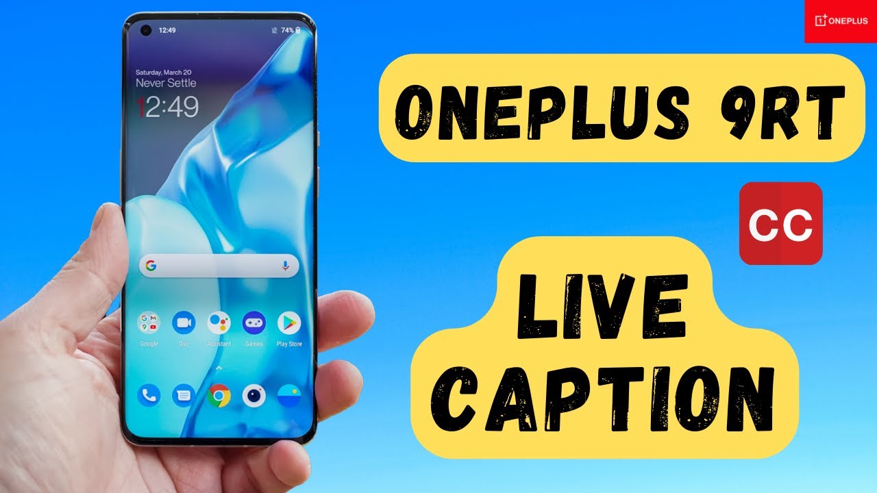 How to off live caption in Oneplus 9RT