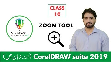 How to use the CorelDraw Zoom Tool in Urdu/Hindi