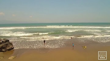 Pelabuhan Ratu Beach, Sukabumi camera drone