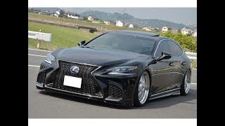 レクサスLS500h 2018年式 ASK万円 ツライチ ローダウン 車高短 平成30年式 走行2千㎞ 3500cc LEXUS LS Fスポーツ カスタム例1台