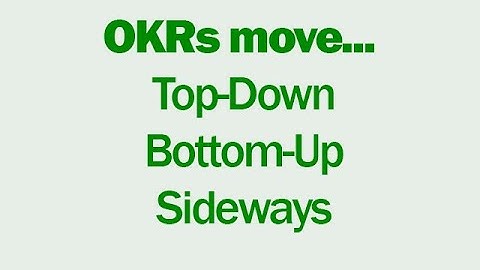 How cascading OKRs can function within education