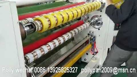 BOPP Adhesive Tape Jumbo Roll Slitting Rewinding Machine FM Polly wechat : 0086 13925825327