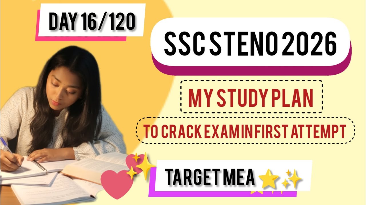 SSC STENOGRAPHER 2026 | DAY 16/120 | TARGET MEA 🎯| PARMAR SSC| RANI MAM | BlACKBOOK| ANUBHAV SIR |