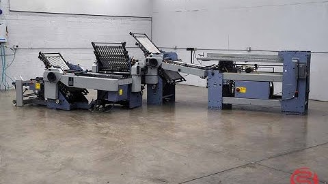 Stahl TF 66 Continuous Feed Paper Folder, 16 Fold and Mobile Delivery