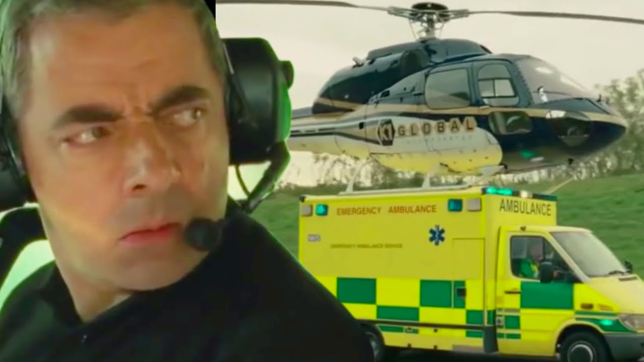 Helicopter EMERGENCY Johnny English Funny Clips Mr Bean Comedy
