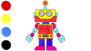 Robot Berwarna-Warni - Belajar bahasa Inggris - Pelajari Warna - Pelajari Hewan