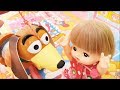 メルちゃんのおうちにトイ・ストーリーのスリンキーがやってきた！ポテトヘッド君と遊ぼう♪ぺろりん