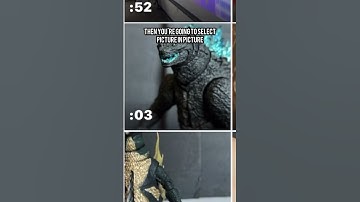 How to Make EVOLVED GODZILLA Using VFX #godzilla #stopmotion #vfx #shorts #godzillaxkongthenewempire