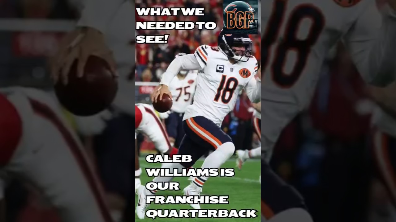We have seen enough! Caleb Williams is our franchise quarterback! 