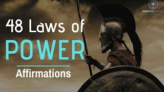 48 Laws Of Power Subconscious Programming Affirmations Listen Boost Power Influence Success