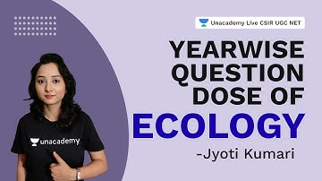 Yearwise Question Dose of Ecology | CSIR 2021| Life Science| Jyoti Kumari | Unacademy Live CSIR
