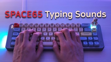 SPACE65 with Tealios V2, MT3 Godspeed keycaps Typing Sounds