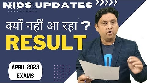 NIOS RESULT APRIL 2023 II NIOS RESULT DECLARE date? ll VCIC GURUJI II NIOS EXPERT II DEEPAK SIR