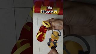 slipper craft 😱😱||diy cute paper slippers craft|| #shorts #papercraft #ytshorts #diy