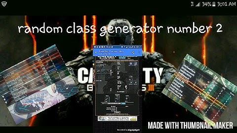 black ops 3 random class generator #2 (new editing I