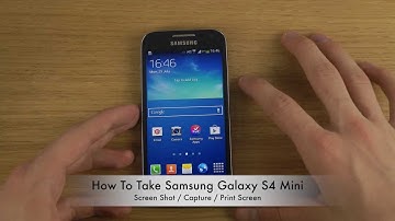 How To Take Samsung Galaxy S4 Mini Screen Shot / Capture / Print Screen