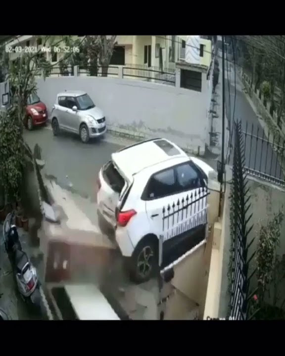 funny car accident 😂😂•|try•|not•|to•|laugh•|