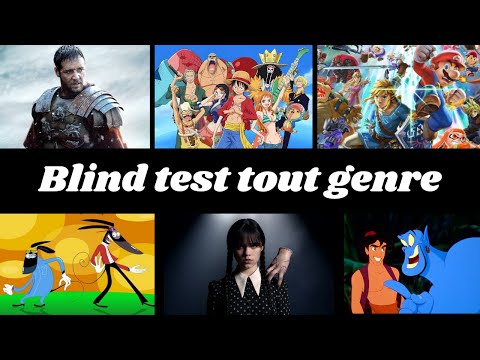 Blind test tout genre (Films, séries, animés, dessins animés, réplique de film, émission TV, disney)