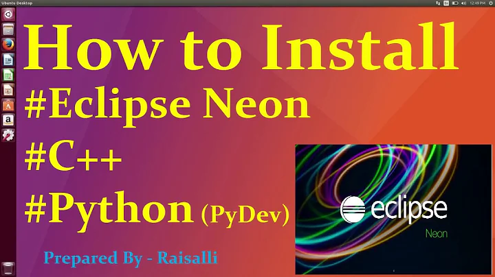 How to Install Eclipse Neon C++ and Python CDT in Ubuntu 14.04 / 16.04